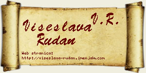 Višeslava Rudan vizit kartica
